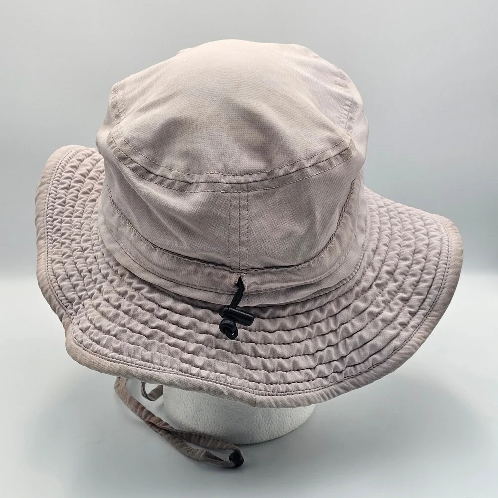 Vtg The Game Football Boonie Bucket Hat V Logo Stars Stripes Americana Sun Cap